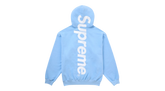 Supreme Satin Applique Hooded Sweatshirt (FW24) Light Blue