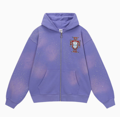 Vale Forever Venus Clustered Zip Up Hoodie Purple