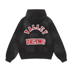 Vale Forever Pluto Clustered Zip Up Hoodie Black