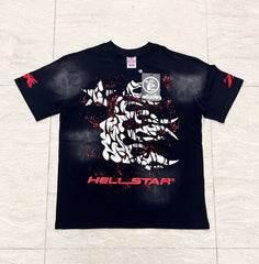 Hellstar Vintage Black Graphic T-Shirt