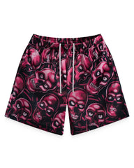 Bravest Studios Skully Shorts Red