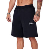 YONGLA sports shorts men's summer fitness running loose five quarter pants black camouflage printed pants