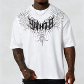 YOUNG LA Sports Short sleeved Men's T-shirt Loose American Trendy Brand Fitness Training Heavy Cotton Casual Half Sleeve