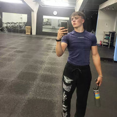 YOONGLA sports pants men's American fashion brand fitness loose training new collection of sweatpants heavyweight looped cotton