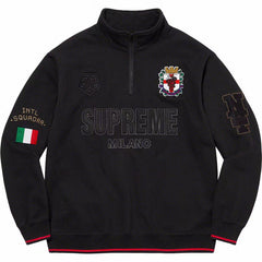 Supreme Milano Half-Zip Pullover Sweatshirt - Black