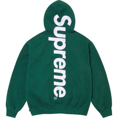 Supreme Vertical Logo Hooded Sweatshirt – Green / White