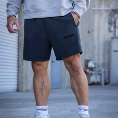 YOUNG LA American style new men's sports pants loose straight shorts for runners, sports and fitness casual pants