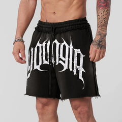 YOUANGLA's new American fitness shorts for running and training, summer leisure, looped five quarter cotton shorts