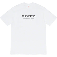 Supreme Minimal Linear Logo White Tee