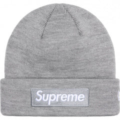 Supreme Grey Box Logo Beanie