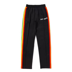 Palm Angels Rainbow Track Pants - Black
