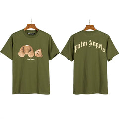 Palm Angels Headless Bear Graphic T-Shirt - Olive Green