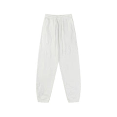 "Denim Tears" White Floral Pattern Oversized Sweatpants