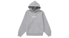 Supreme Box Logo Hoodie Heather Grey (FW24) (P)