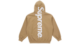 Supreme Satin Applique Hoodie Brown (FW25)