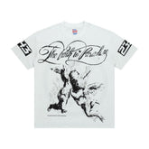 Hellstar Path to Paradise Graphic Oversized T-Shirt - Streetwear Washed Black