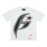 Hellstar Splatter Star Big H Graphic Oversized T-Shirt