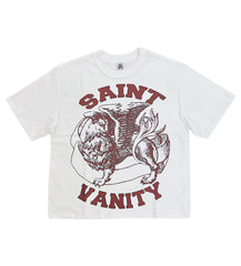 Saint Vanity Griffin Tee White/Burgundy