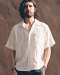 Striped Seersucker SS - White