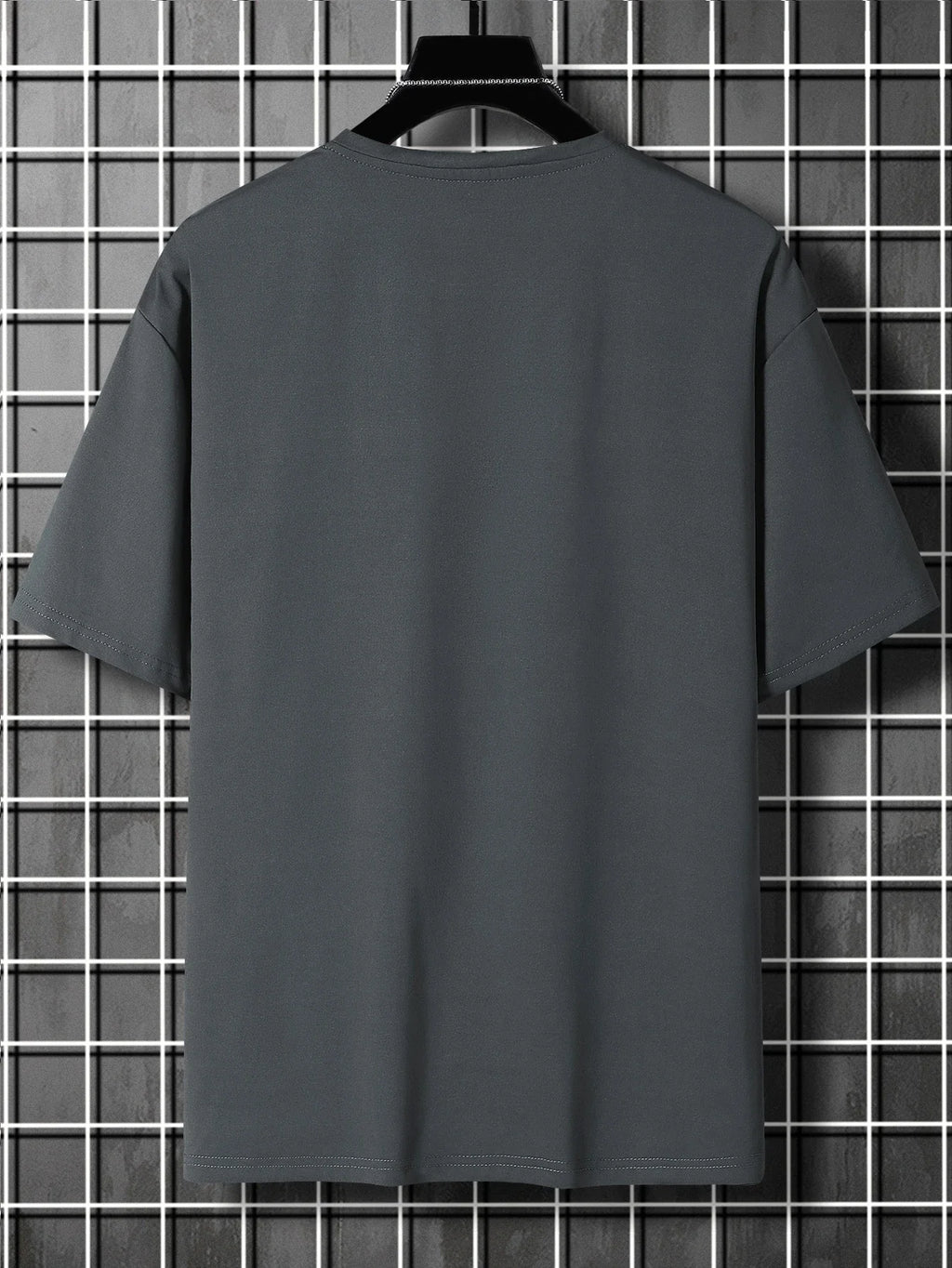 Men Letter & Building Print T-Shirt