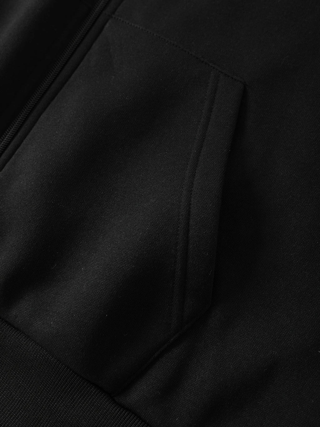 Men Colorblock Zip Up Thermal Lined Drawstring Hoodie Without Tee