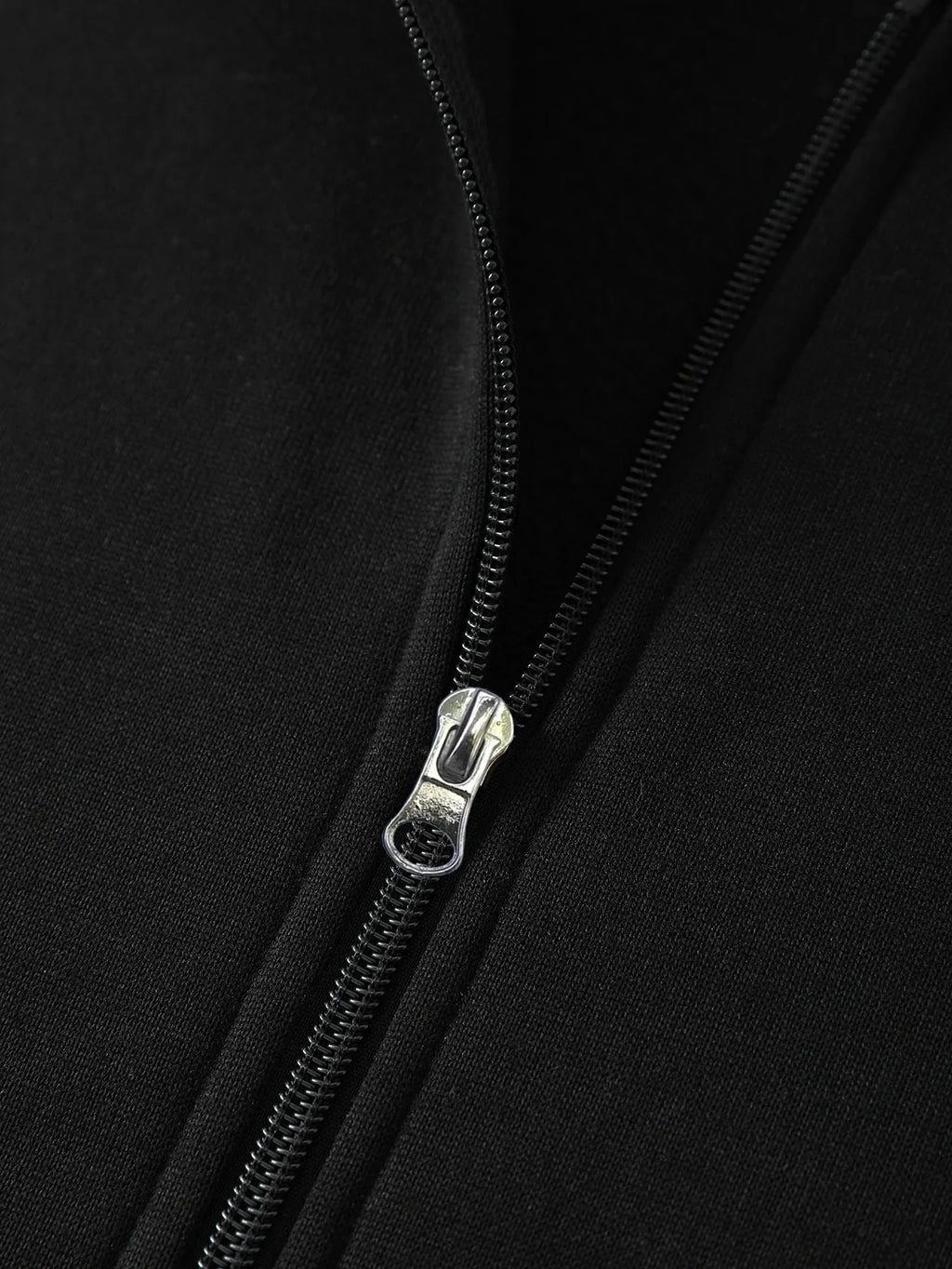 Men Colorblock Zip Up Thermal Lined Drawstring Hoodie Without Tee