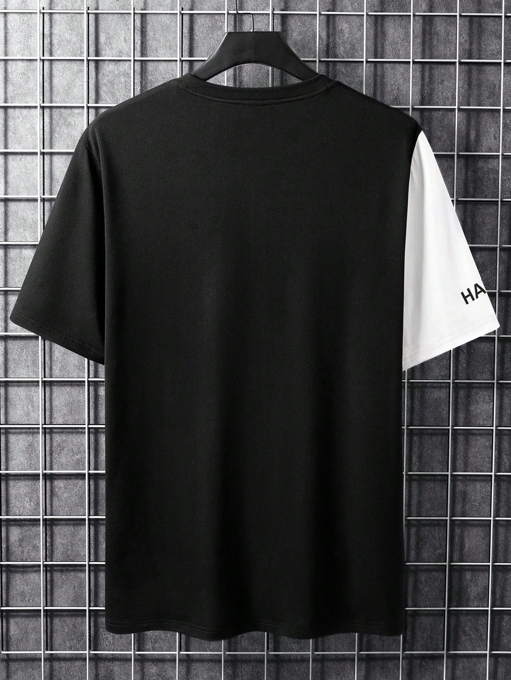 Men T-Shirts Fit Crew Neck Short Sleeve Slogan Tee Simple Summer Polyester