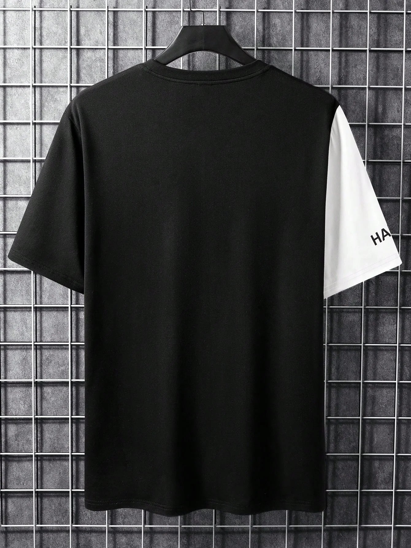 Men T-Shirts Fit Crew Neck Short Sleeve Slogan Tee Simple Summer Polyester