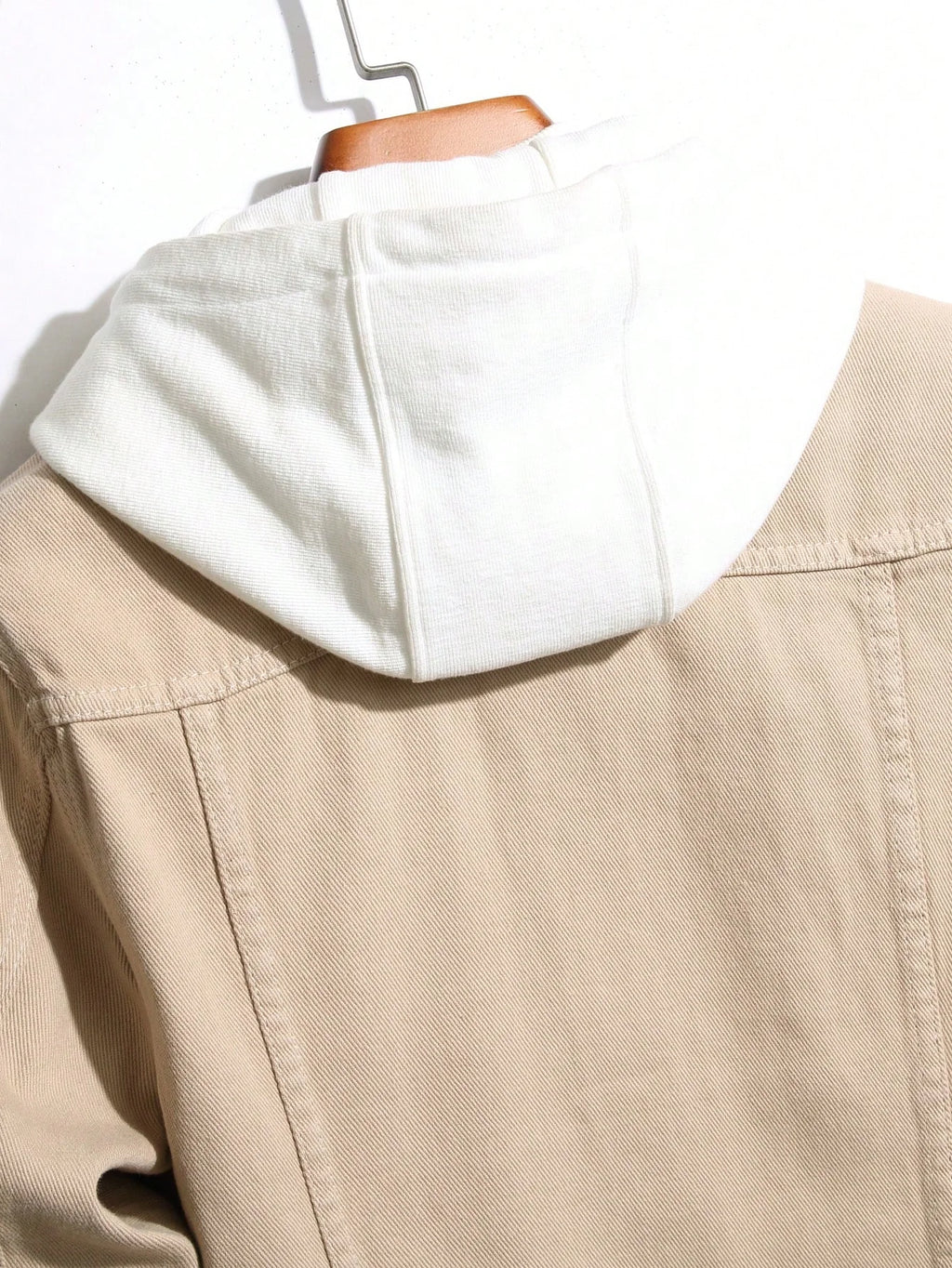 Men Flap Pocket Denim Jacket Without Hoodie