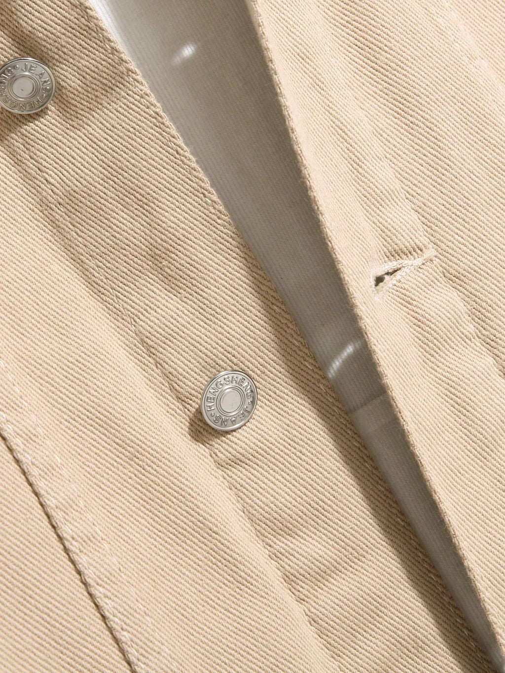 Men Flap Pocket Denim Jacket Without Hoodie