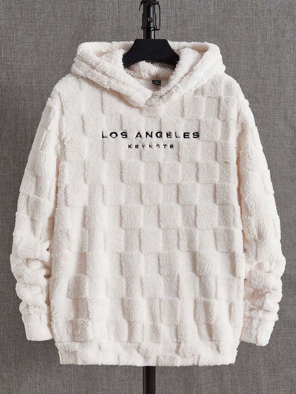 Men Letter Embroidery Hooded Fashion Long Sleeve For Going Out