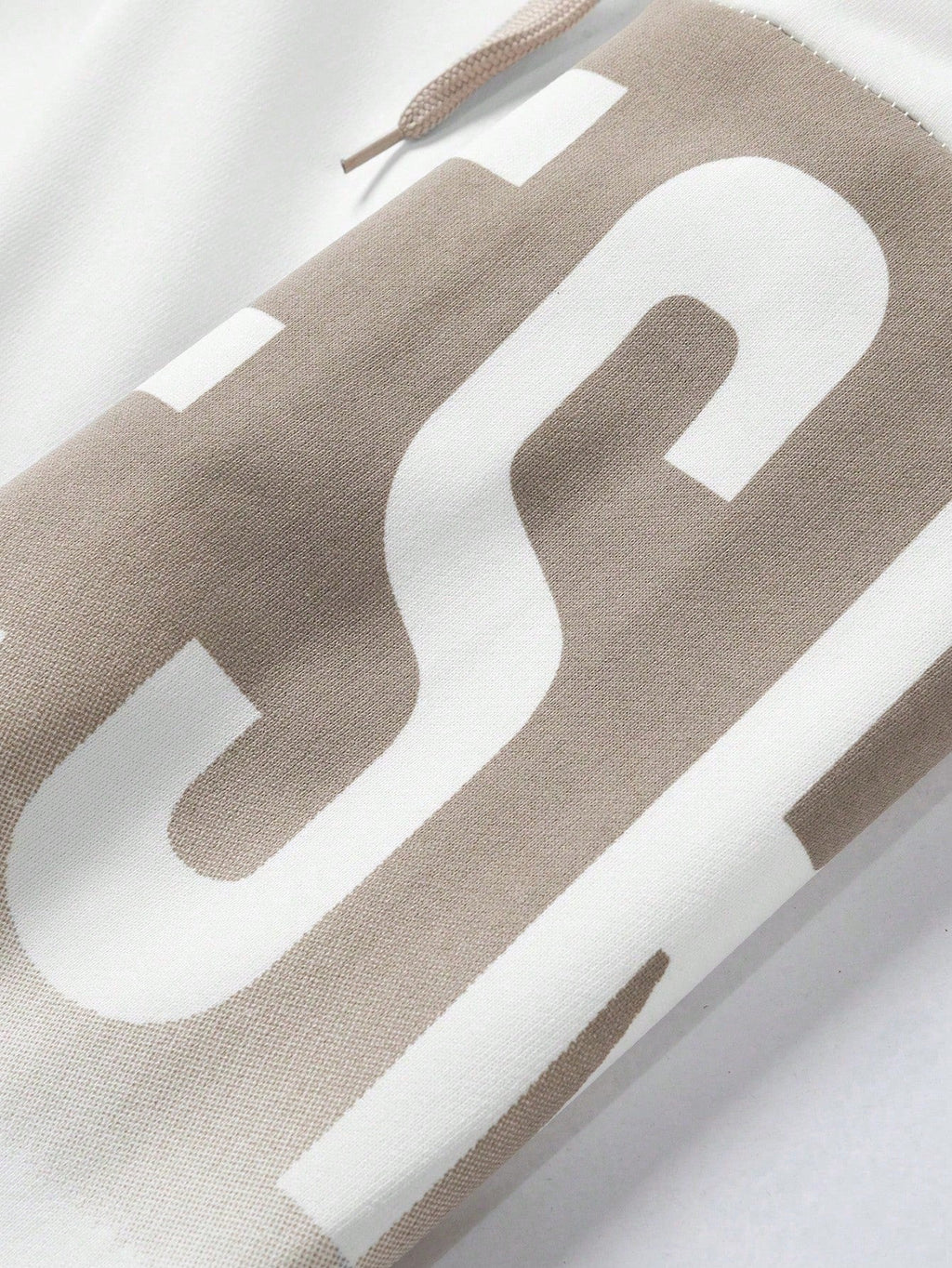Men's Colorblock Letter Print Drawstring Hoodie