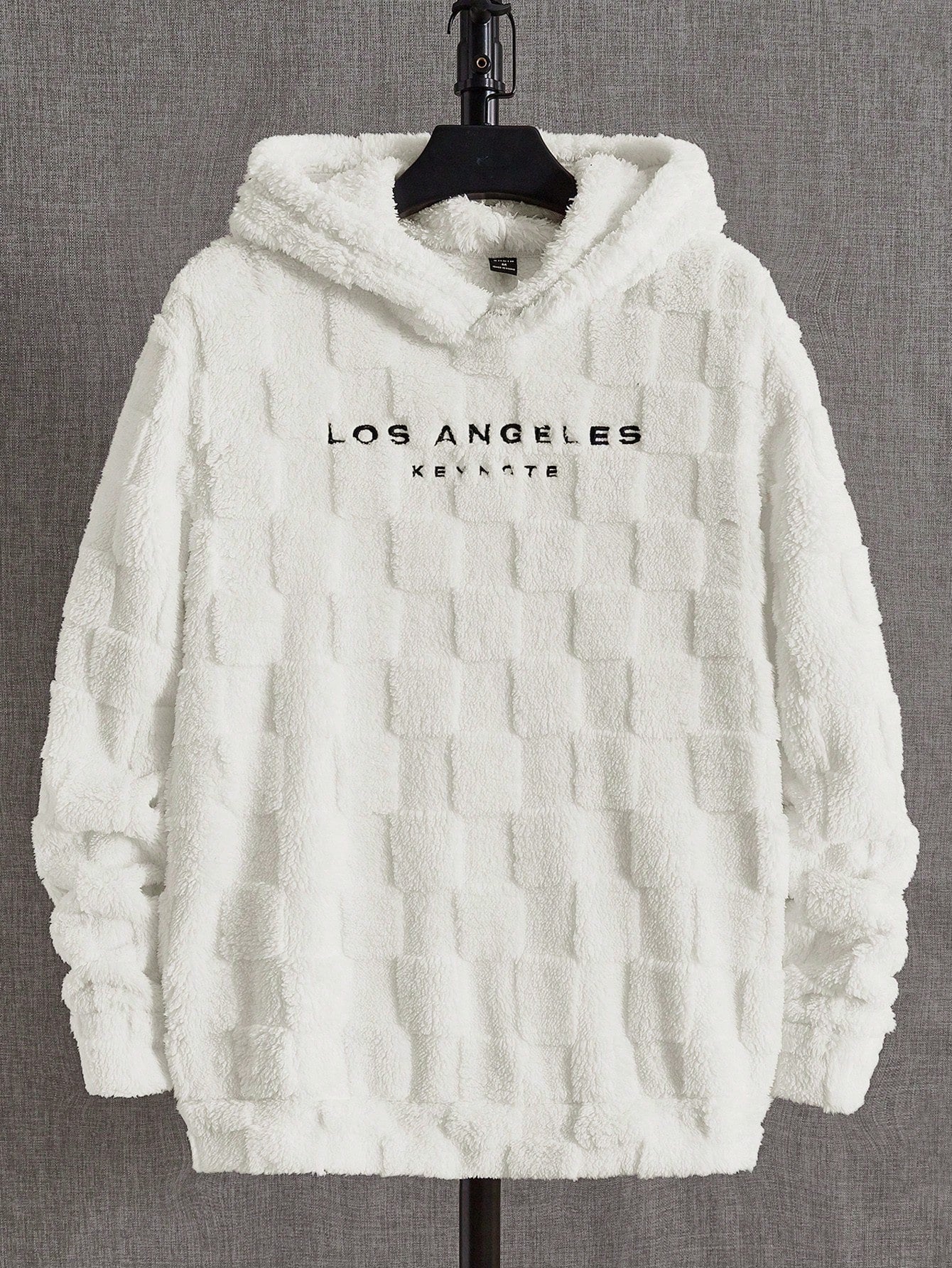 Men Letter Embroidery Hooded Fashion Long Sleeve For Going Out