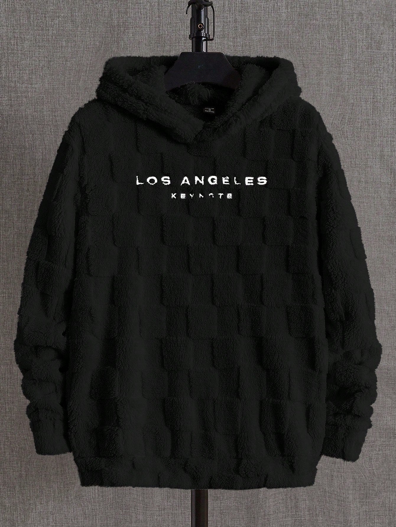 Men Letter Embroidery Hooded Fashion Long Sleeve For Going Out