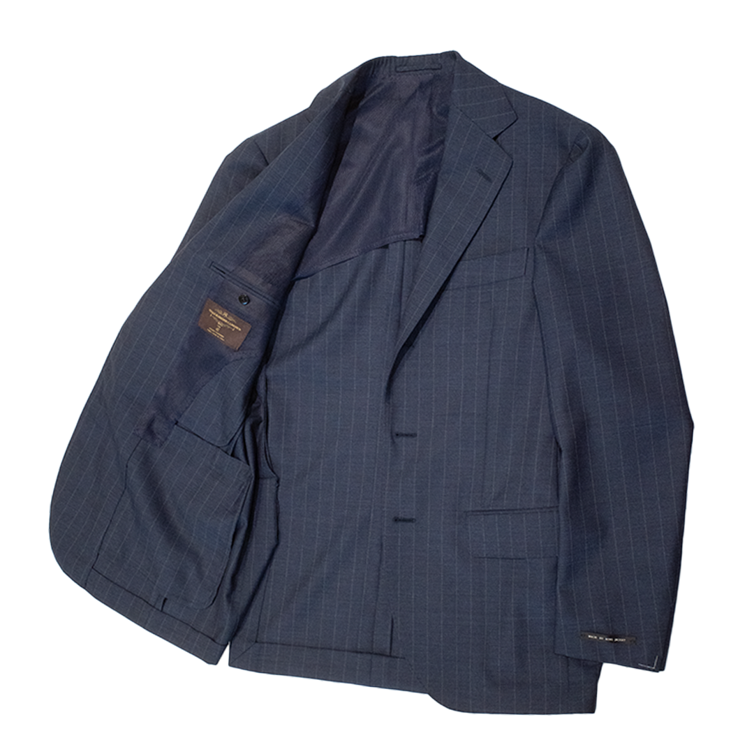 COLONY CLOTHING x VBC made by RING JAKCET / BLUE STRIPE SUIT (RE024S45X)