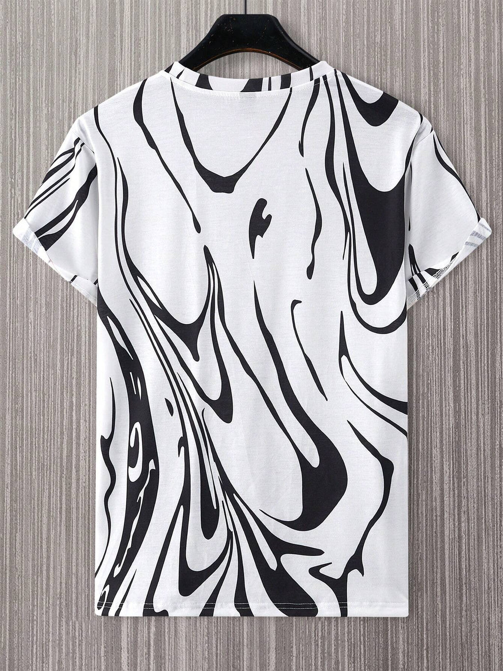 Men Animal Print Fashion Print Street Loose Short Sleeve T-Shirt