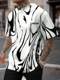 Men Animal Print Fashion Print Street Loose Short Sleeve T-Shirt