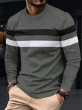 Men's Colorblock Long Sleeve T-Shirt