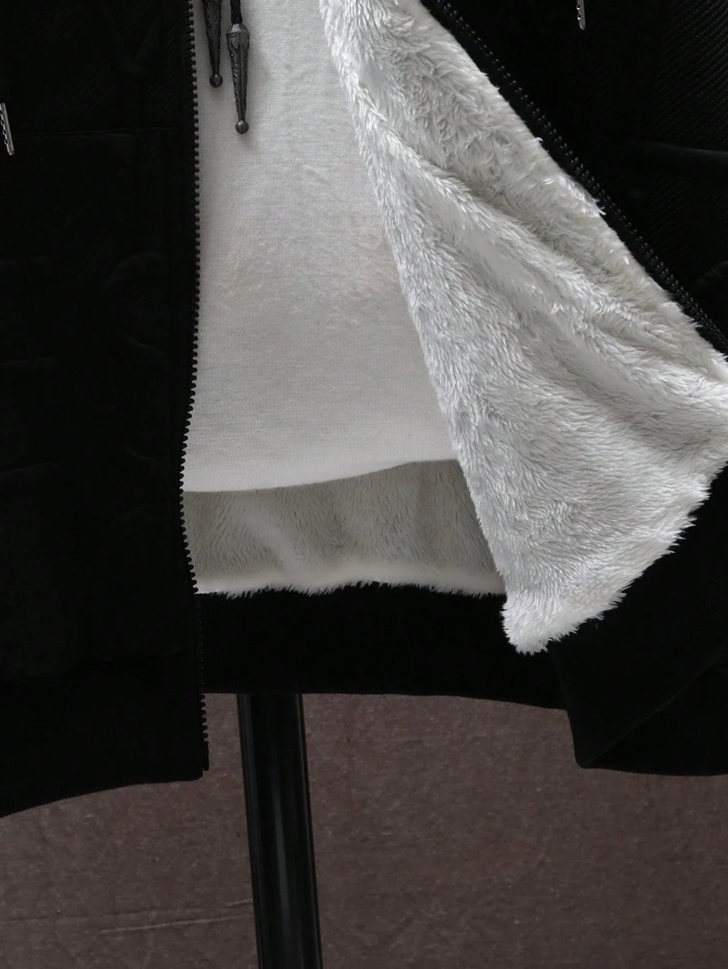 Men's Loose Fit Hooded Fleece Jacket