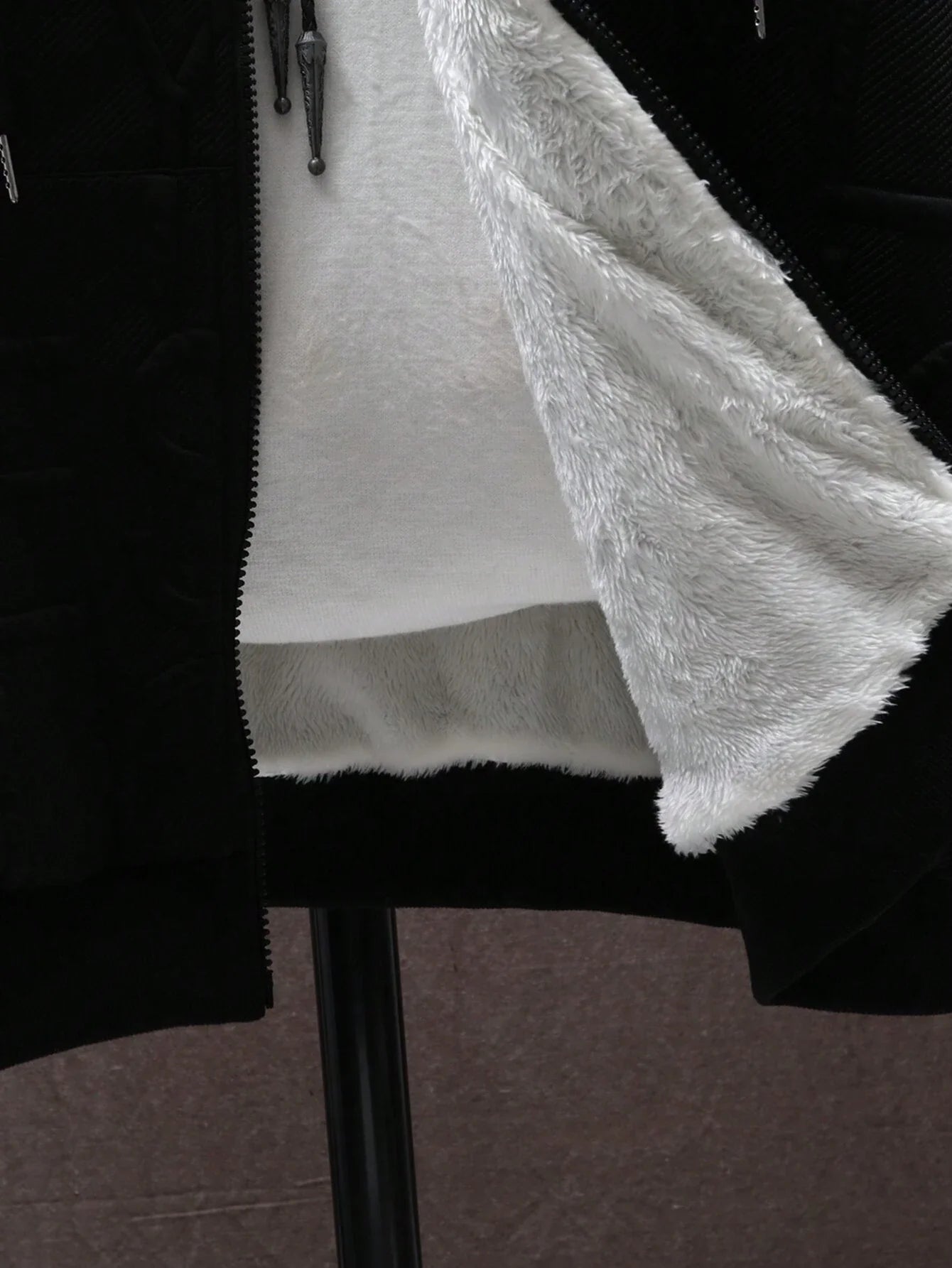 Men's Loose Fit Hooded Fleece Jacket