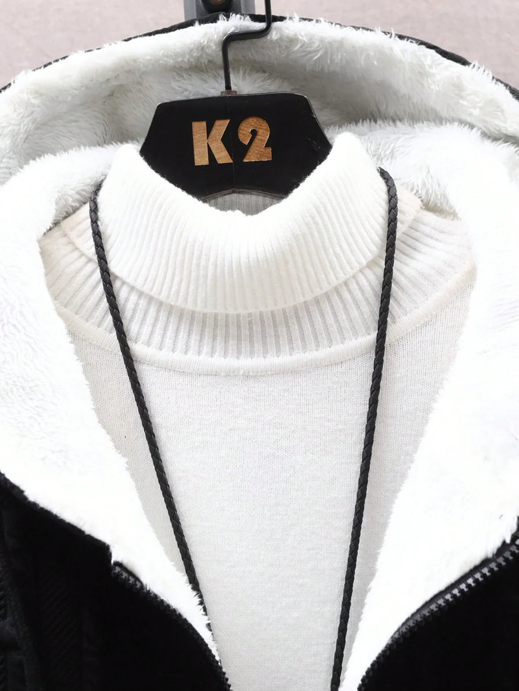 Men's Loose Fit Hooded Fleece Jacket