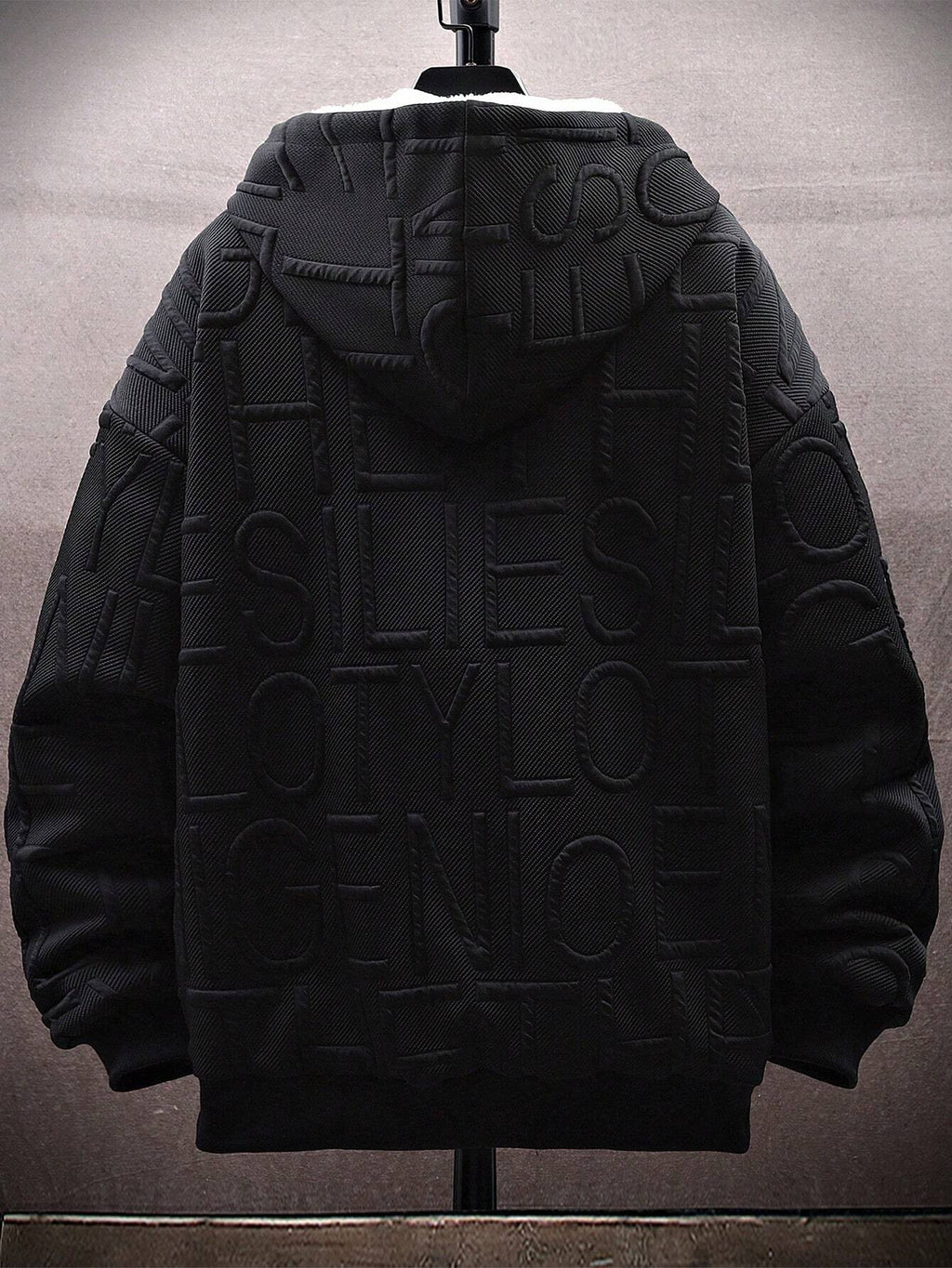 Men's Loose Fit Hooded Fleece Jacket