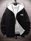 Men's Loose Fit Hooded Fleece Jacket