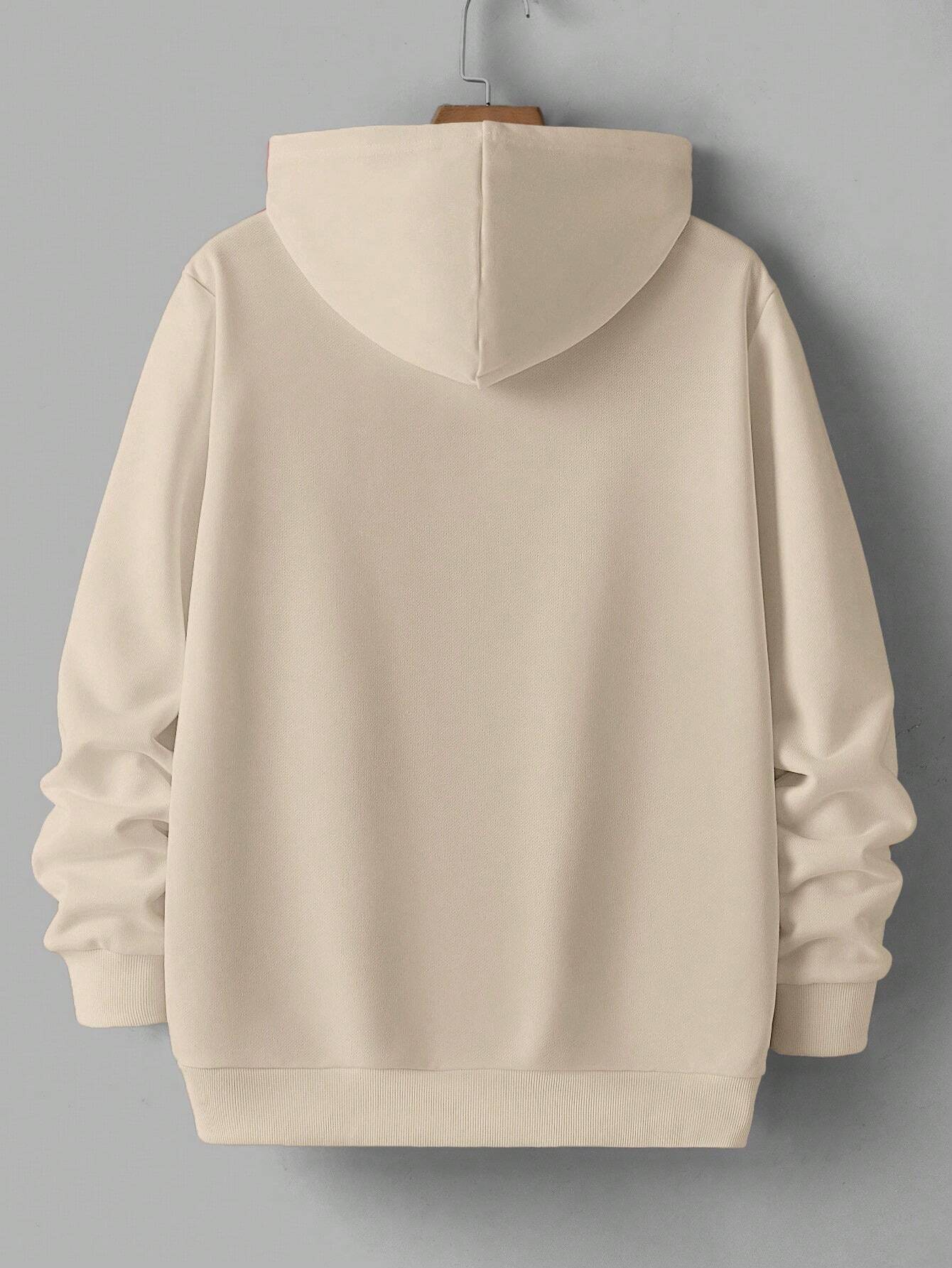 Men's Casual Dragon Print Loose Hoodie