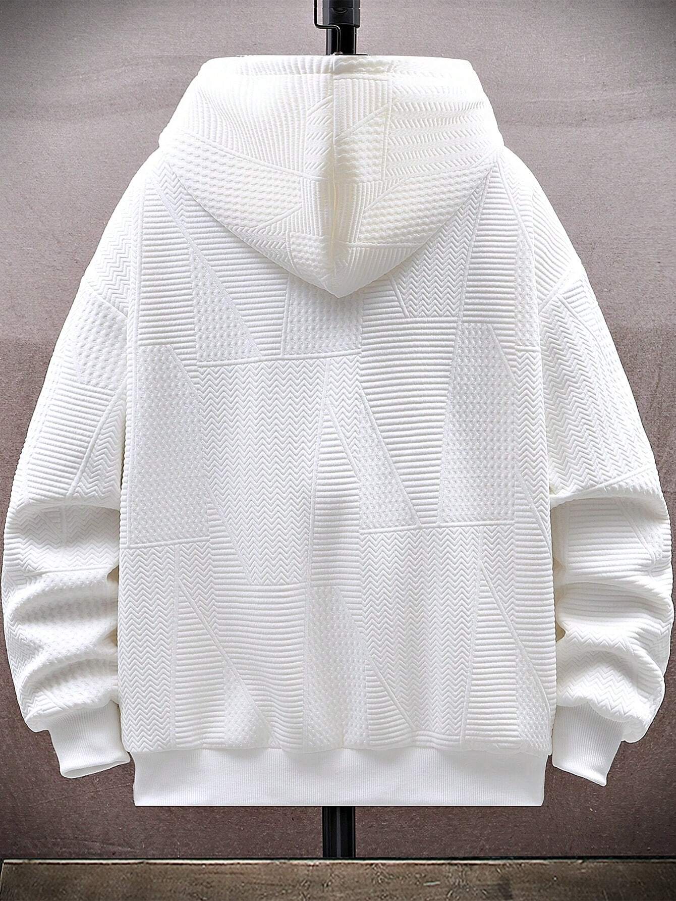 Men's Casual Loose Fit Thermal Lined Thickened Hooded Jacket