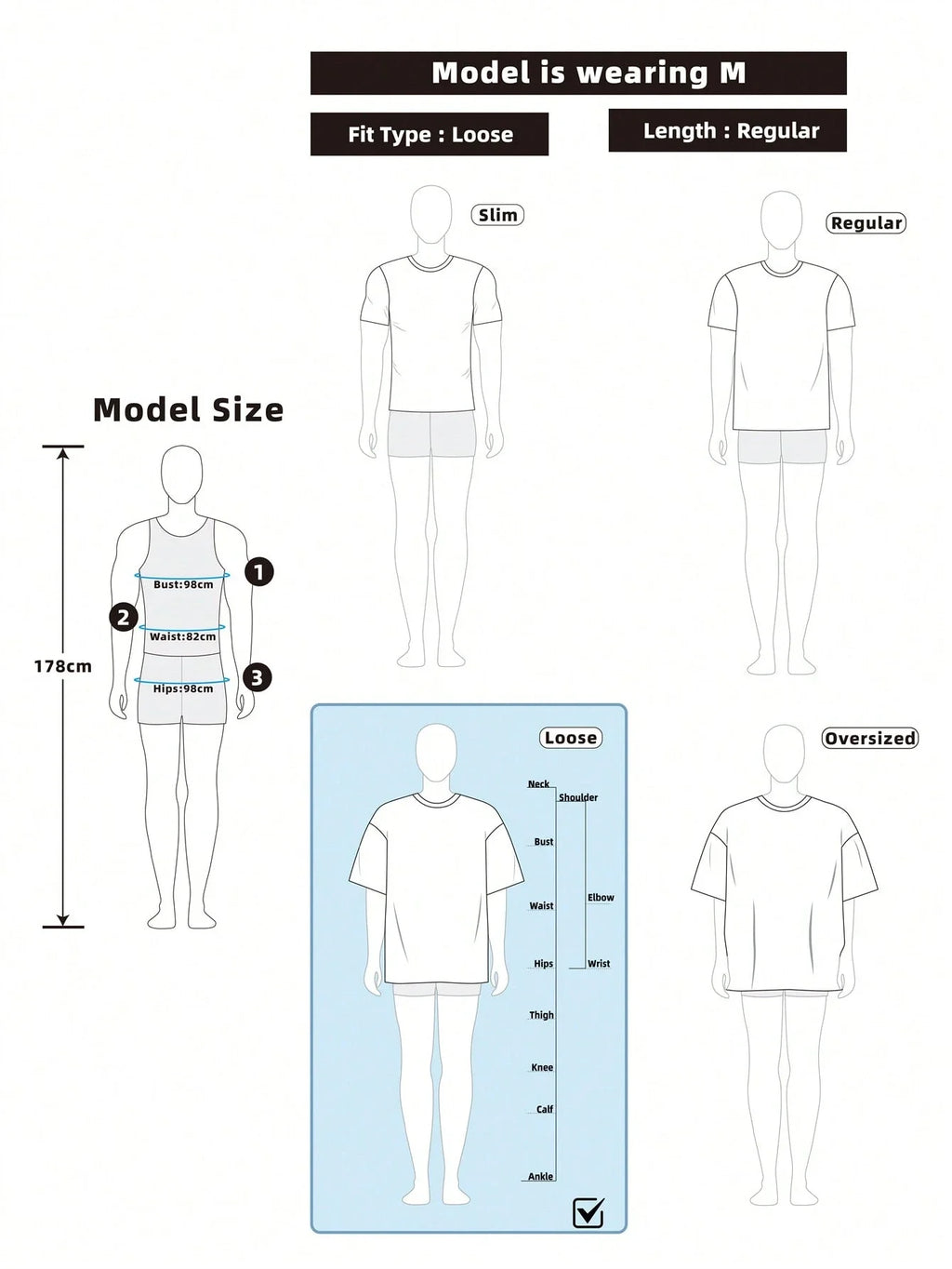 Men's Casual Round Neck T-Shirt, INS Simple Fashionable English Letter Embossed Textured Fabric