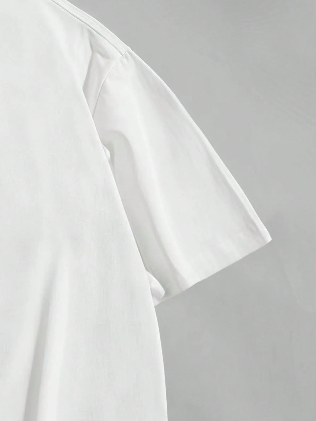New Summer White Poker Print Casual T-Shirt For Men