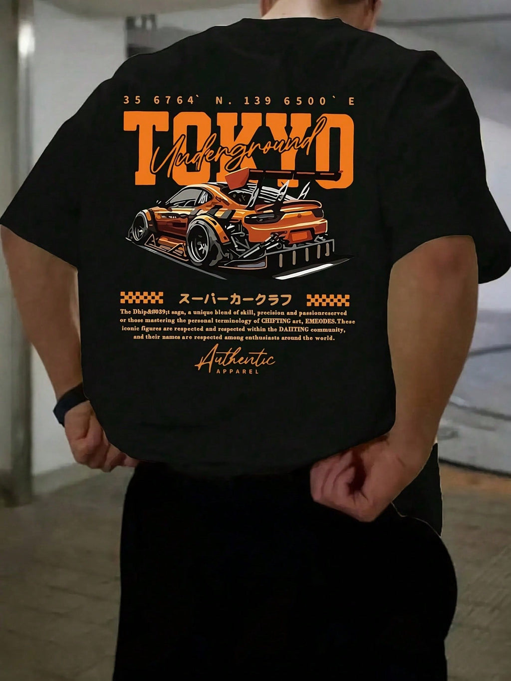 Men's Fashionable Printed Loose Fit Short Sleeve T-Shirt