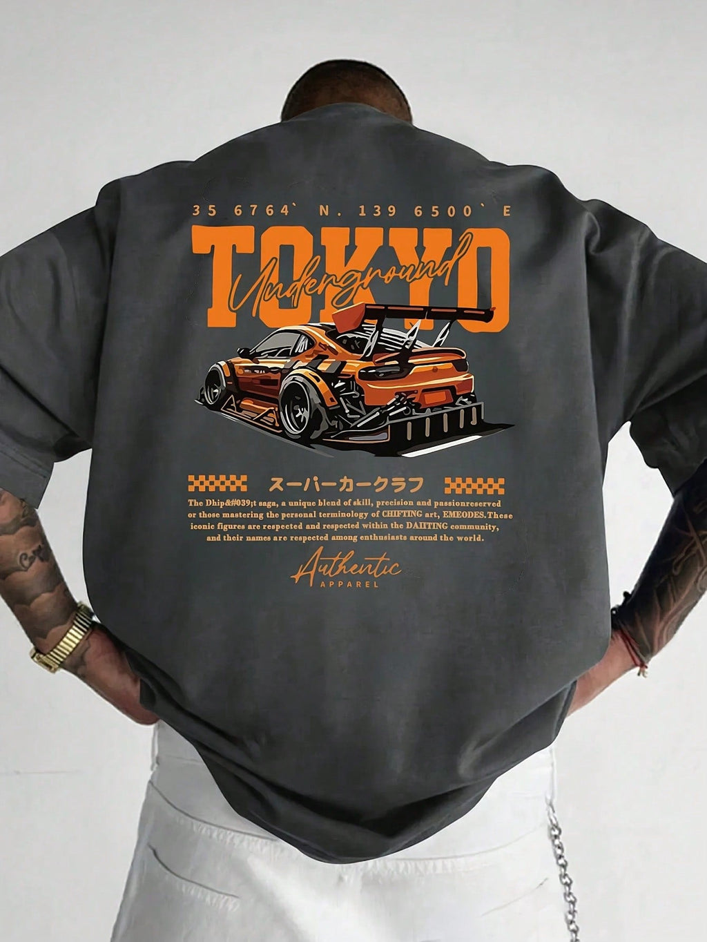 Men's Fashionable Printed Loose Fit Short Sleeve T-Shirt