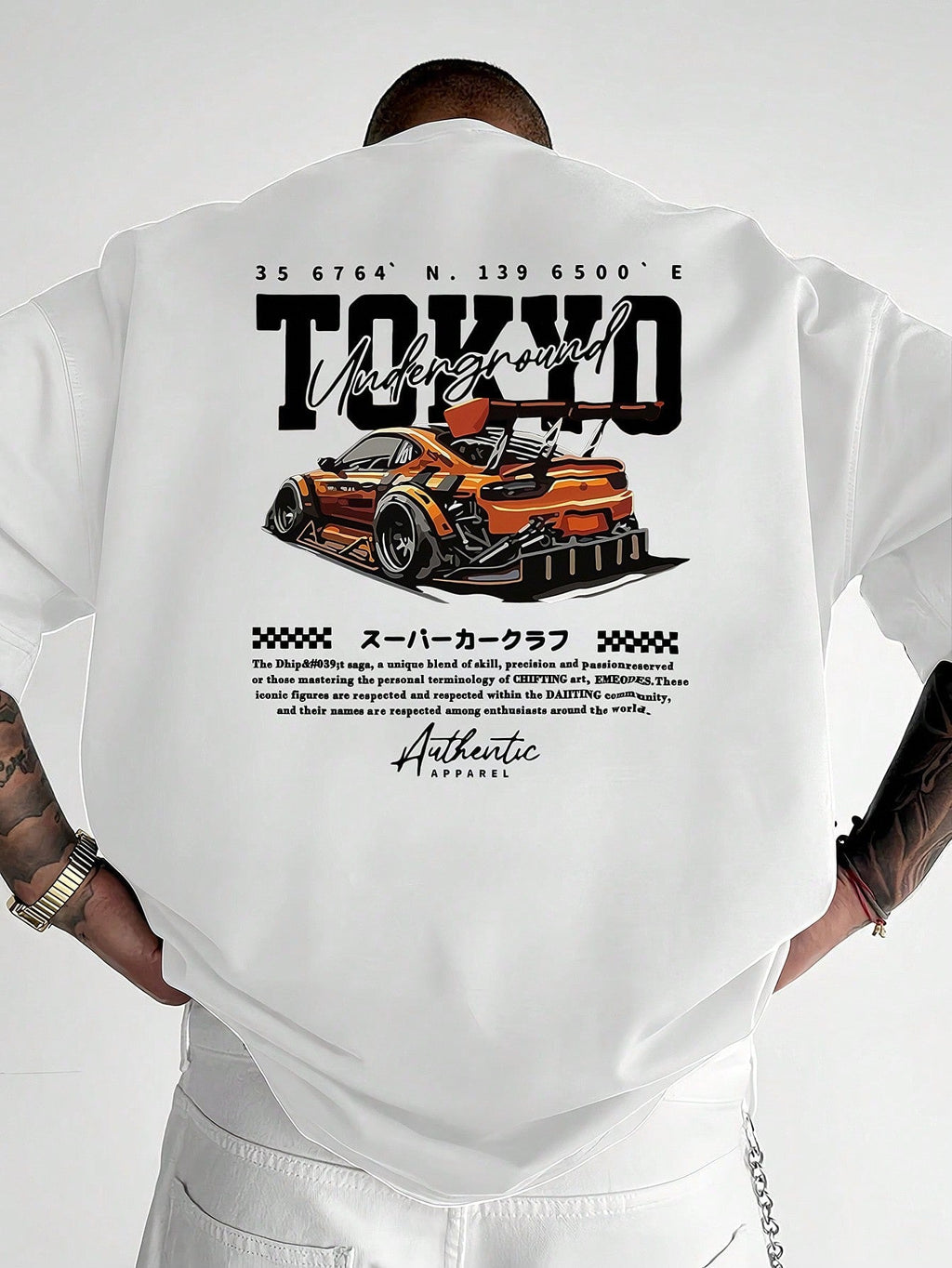 Men's Fashionable Printed Loose Fit Short Sleeve T-Shirt